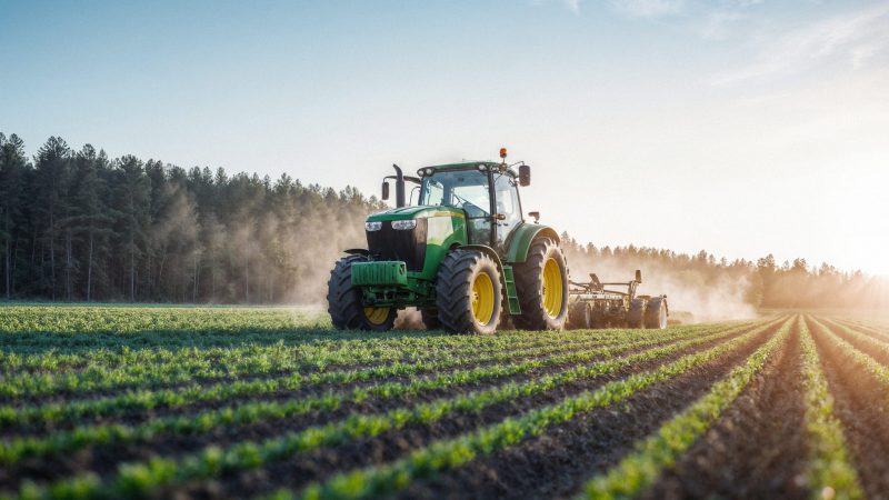 truck-working-field-sunny-day